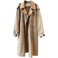 Load image into Gallery viewer, 2019 Autumn Women Trench Coat Loose Style Clothes Women Long Coat Khaki Casaco Feminino Harajuku Abrigo Mujer Trench Femme
